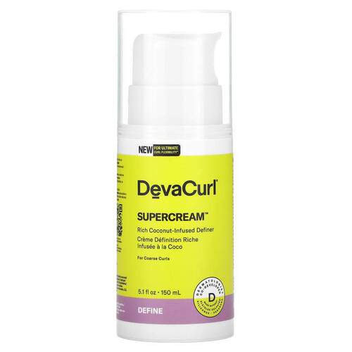 DevaCurl,Supercream，定型剂，富含椰子配方，5.1 液量盎司（150