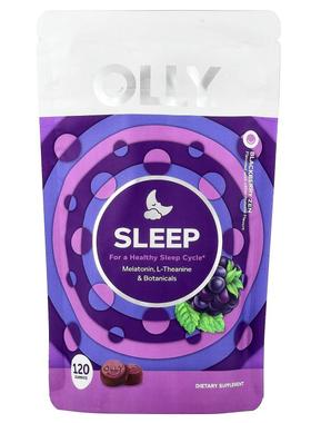 OLLY,Sleep Gummies, Blackberry Zen, 120 Gummies