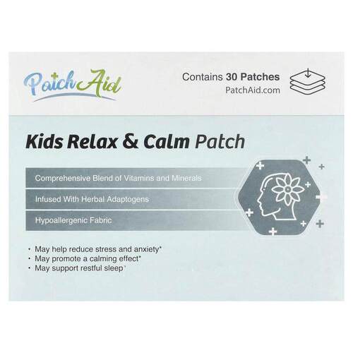 PatchAid,Kids Relax &amp; Calm Patch, 30 Patches
