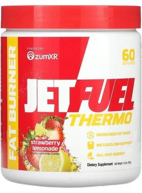 GAT,JetFuel Thermo, Fat Burner, Strawberry Lemonade, 13.5 oz