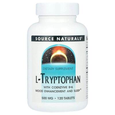源美,L-Tryptophan With Coenzyme B-6, 120 Tablets