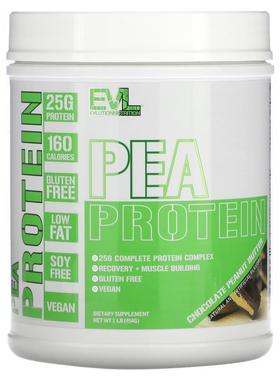 EVL,Pea Protein, Chocolate Peanut Butter, 1 lb (454 g)