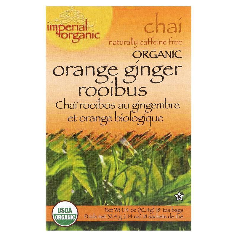 安可李氏茶,Imperial Organic, Orange Ginger Rooibus Chai, Caf