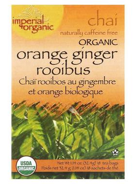 安可李氏茶,Imperial Organic, Orange Ginger Rooibus Chai, Caf