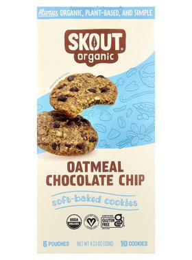 Skout Organic,Soft-Baked Cookies, Oatmeal Chocolate Chip, 5
