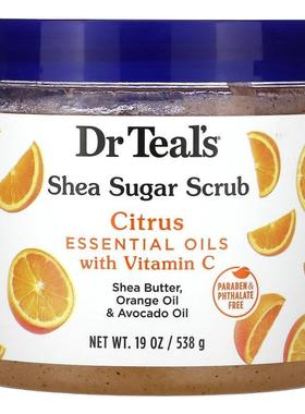 Dr. Teals,Shea Sugar Scrub, Citrus, 19 oz (538 g)