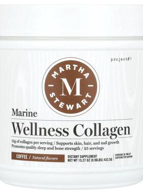 Martha Stewart,Marine Wellness Collagen, Coffee, 15.27 oz (4