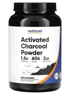Nutricost,Activated Charcoal Powder, Unflavored, 2 lb (907 g