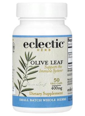 Eclectic Institute,Freeze Dried Olive Leaf, 400 mg, 50 Veg C