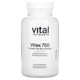 Nutrients Vegan Vitex 120 Capsules 750 Vital
