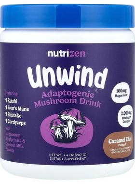 Nutricost,Nutrizen™, Unwind, Adaptogenic Mushroom Drink, Car
