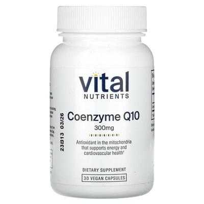 Vital Nutrients,Coenzyme Q10, 300 mg, 30 Vegan Capsules
