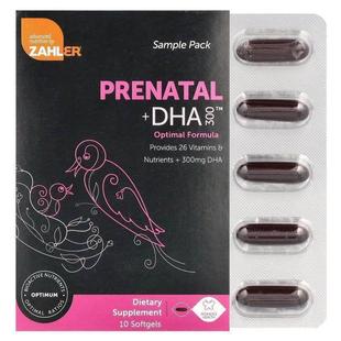 Zahler,Prenatal + DHA 300, 10 Softgels