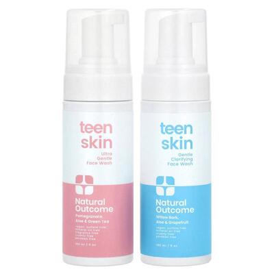 Natural Outcome,Teen Skin, Face Wash Duo, Clarifying Face Wa
