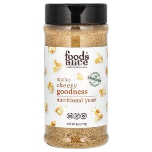 Foods Alive,Nutritional Yeast, Nacho Cheesy Goodness, 6 oz (