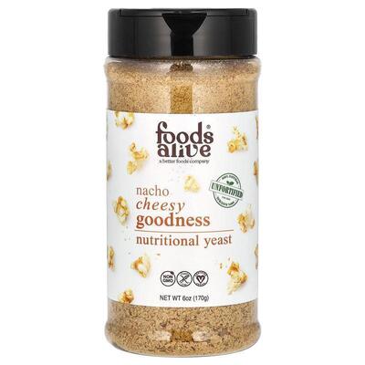 Foods Alive,Nutritional Yeast, Nacho Cheesy Goodness, 6 oz (