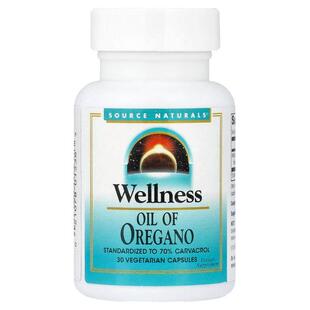 源美,Wellness, Oil Of Oregano , 30 Vegetarian Capsules (45 m