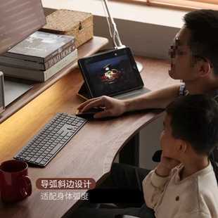 学习桌办公工作台黑胡桃木实木书桌电动升降桌电脑桌北美一体智能