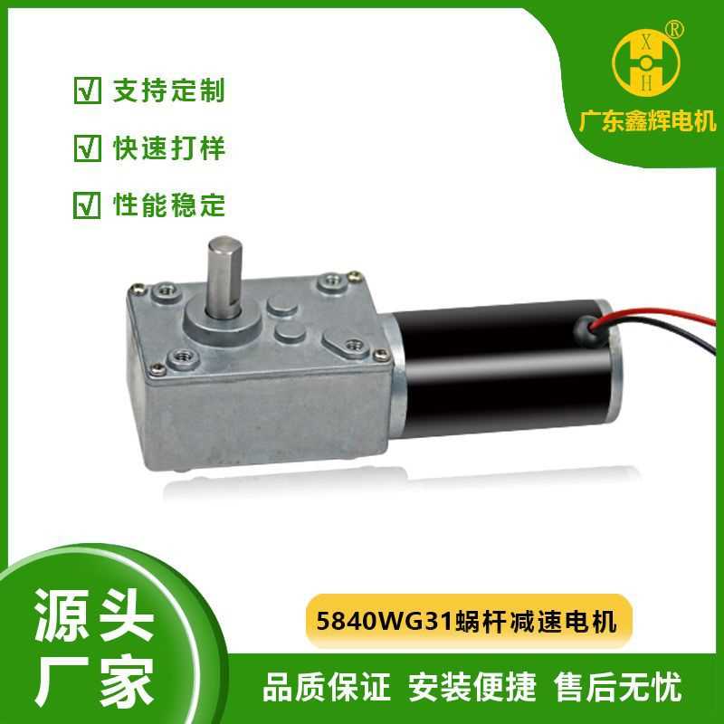 584WG31蜗杆减速电机银行设备推窗器静音自锁广告牌 可带编码器