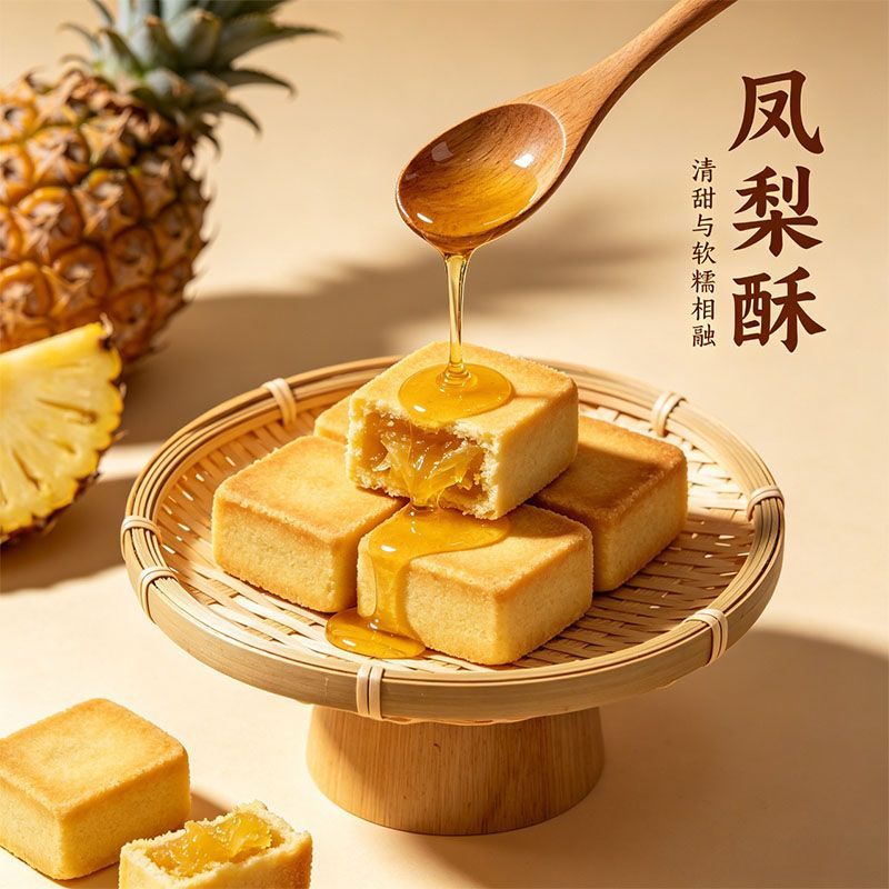 厦门特产凤梨酥传统中式香酥糕点台湾风味正宗送礼伴手礼休闲食品