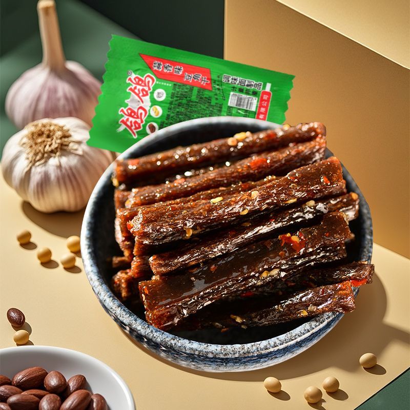 蒜香豆角干散装网红零食小吃休闲怀旧老牌子辣条儿时江西特产