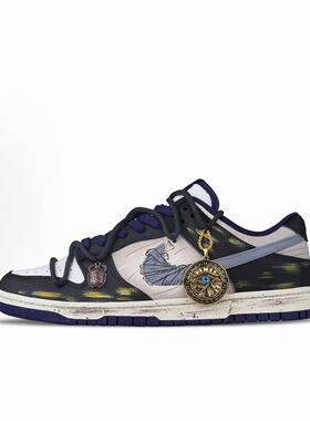 【定制球鞋】 Nike Dunk 板鞋高街简约百搭荷鲁斯之眼 FV8106-181