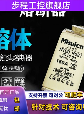 上海铭熔 熔断器熔体NT00 R031 RT16-00 gG gL160A 125A 32A 690V