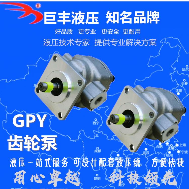 GPY-3R巨丰GPY高压齿轮泵液压油泵 4R 5.8R 7R 8R 9R 10R 11.5GPY