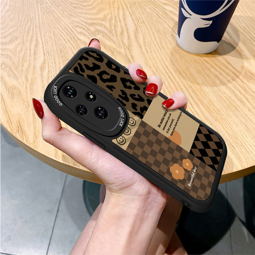 荣耀200/100/90豹纹全包手机壳