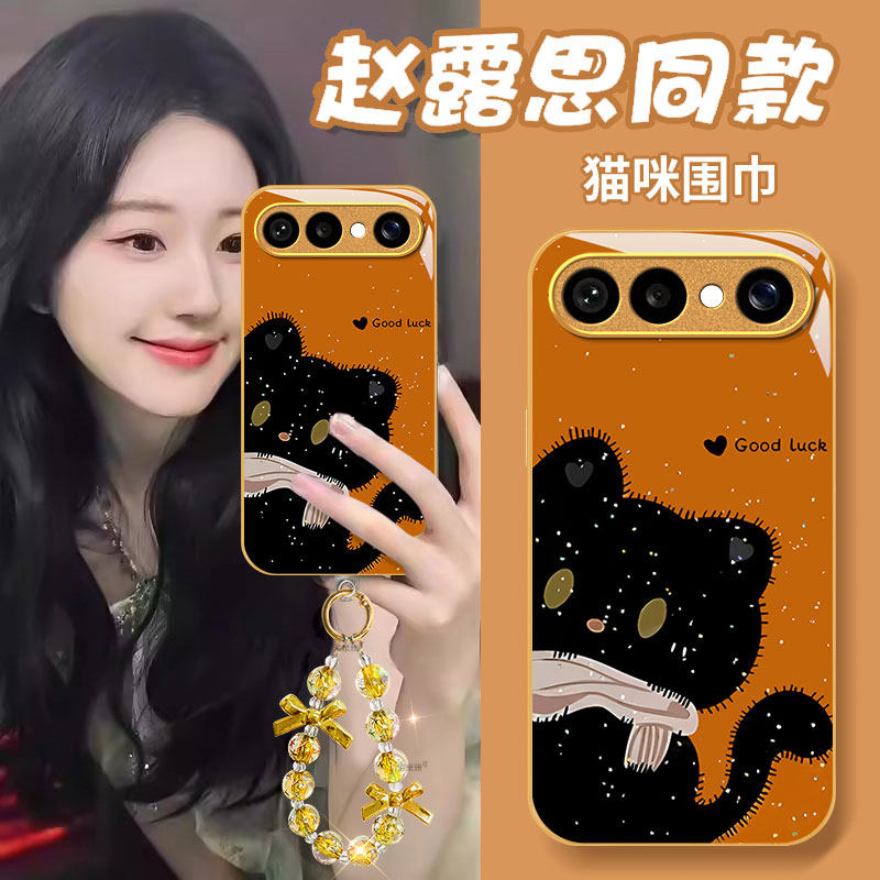 适用VIVOS50可爱猫咪防摔手机壳