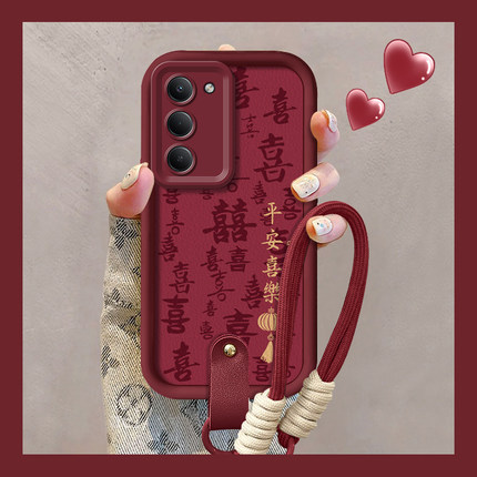 适用红米note15R手机壳14R女redmi13高级感Turbo平安喜乐12pro秋冬好看国风11R硅胶T挂绳9A防摔10专用保护8套