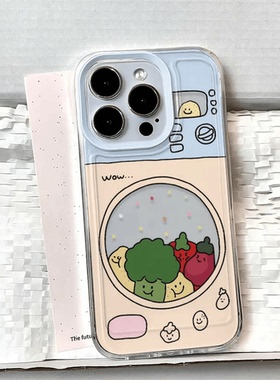 适用苹果16手机壳新款高级感iphone15可爱ip14plus透明扭蛋ip13卡通夏日12创意11promax硅胶xr防摔8女7保护套