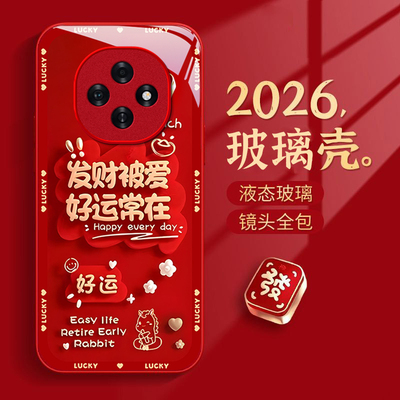 适用OPPOA6新年玻璃防摔手机壳