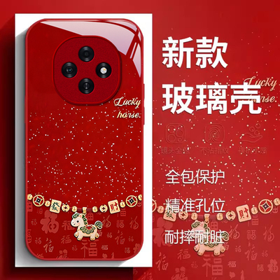 适用OPPOA6新年玻璃防摔手机壳