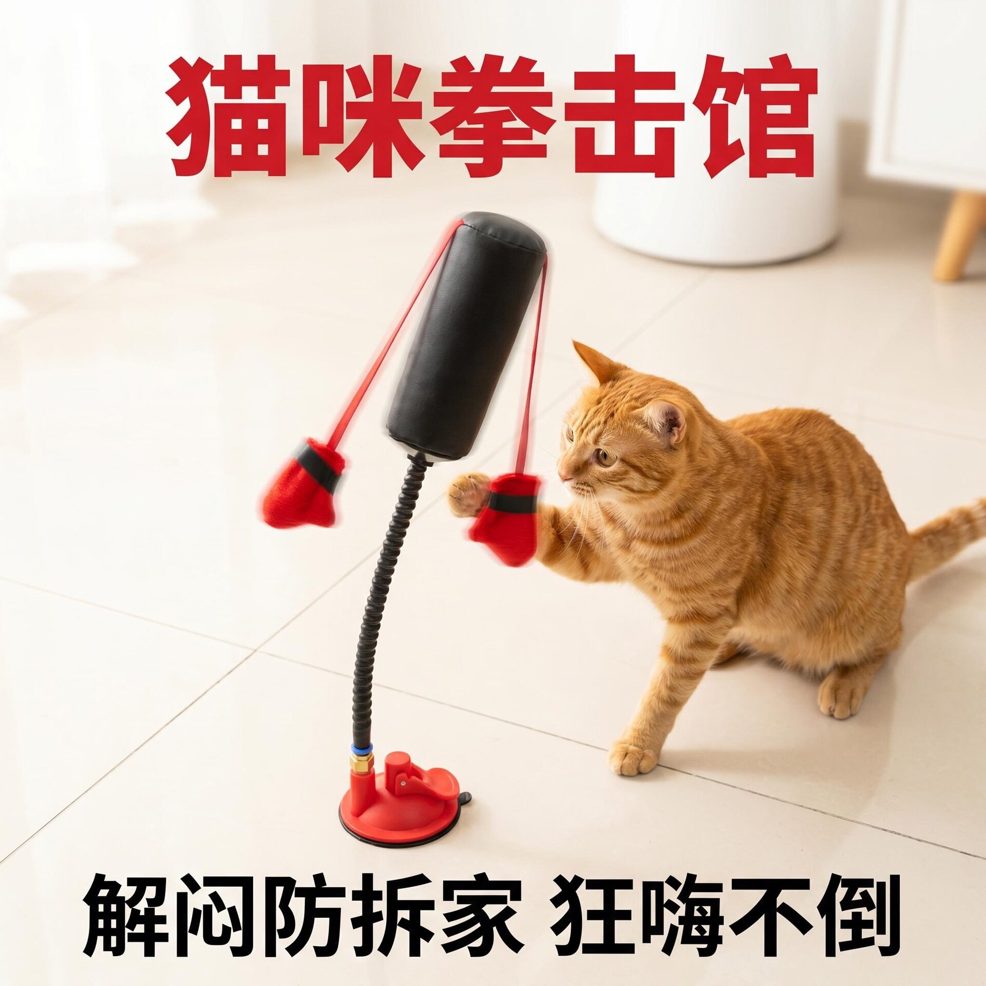 猫咪拳击不倒翁沙袋解闷防抓