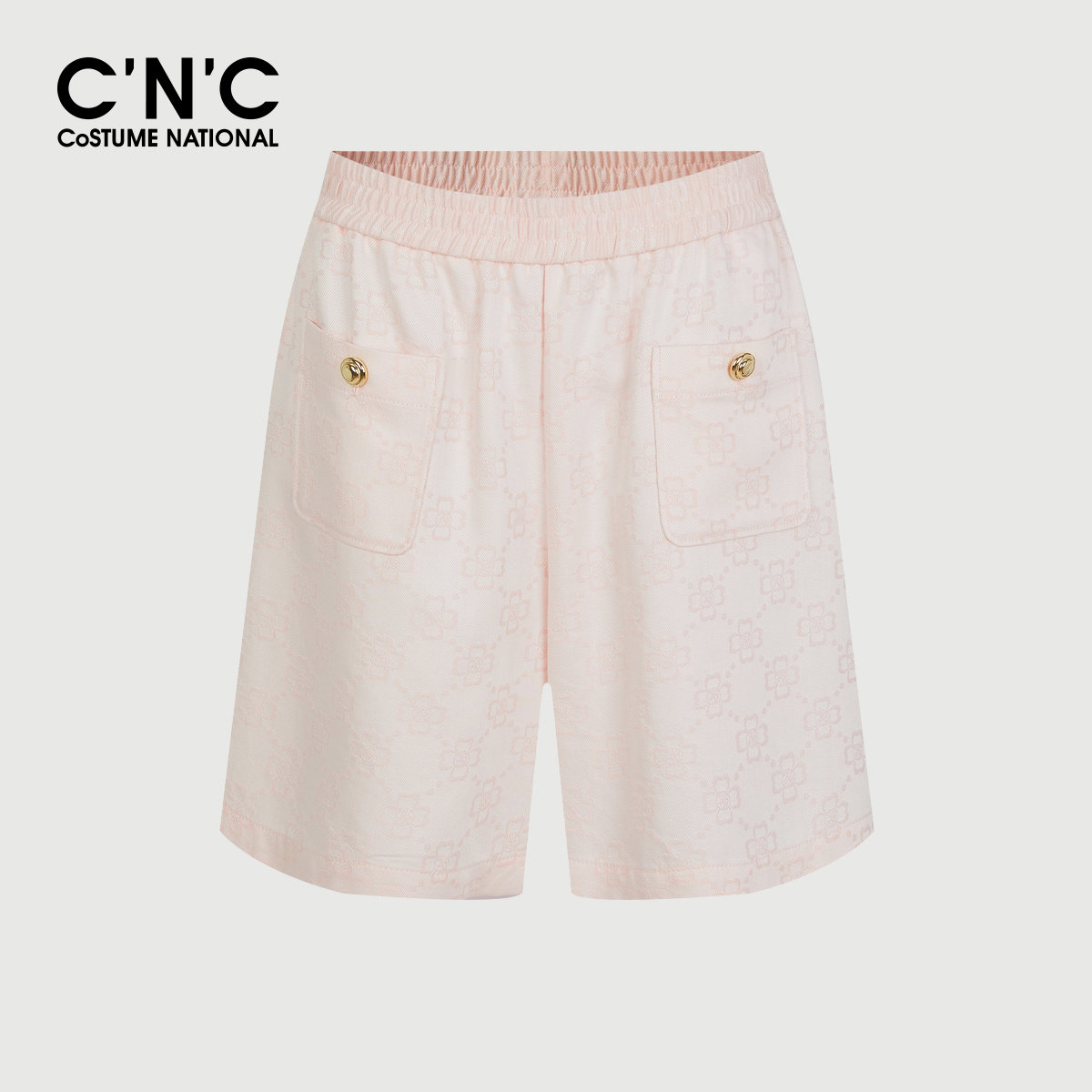 CNC女装莱赛尔暗纹提花短裤