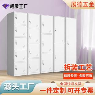 铁皮柜二门三门四门员工收纳柜储物柜 厂家现货单门更衣柜拆装