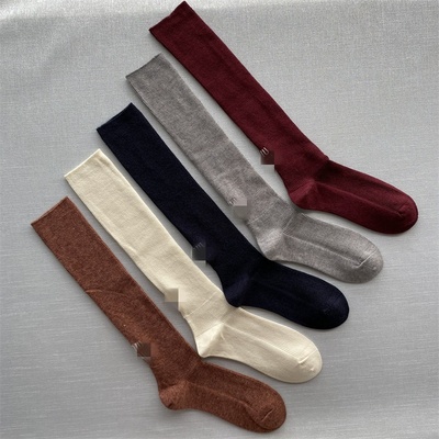 长筒刺绣轻奢柔软舒适袜子小众袜