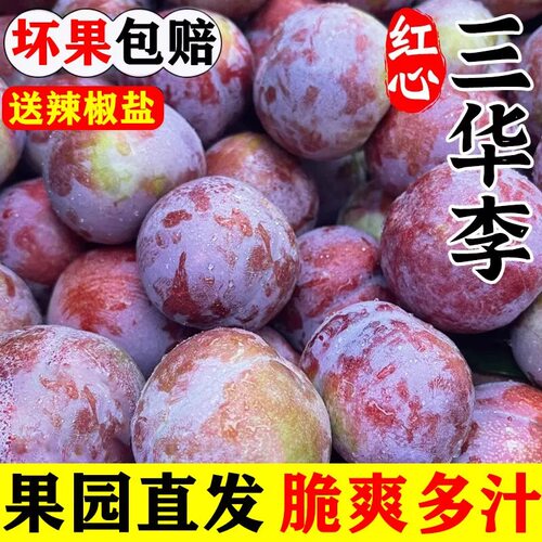 正宗红心三华李5斤李子新鲜脆甜水果应季现摘蜂糖脆孕妇包邮整箱