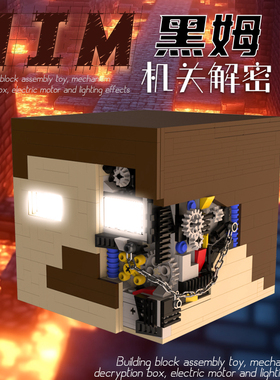 天积10代机关解密盒HIM黑姆拼装积木男孩解锁玩具儿童男孩礼物