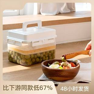 韩国泡菜坛子腌菜罐透明泡菜罐存储咸菜罐带菜坛内泡盖按压密封罐