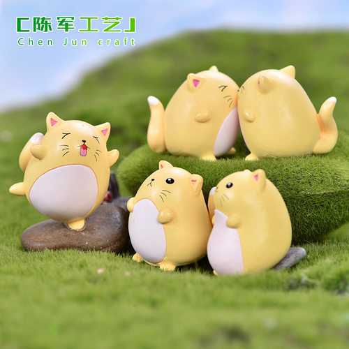 卡通肥猫小橘猫小捣蛋猫PVC挂件