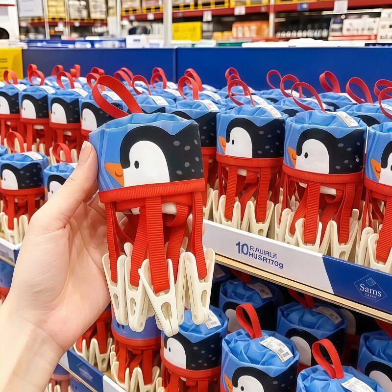 【旅行晾衣神器】小巧可携式可折叠魔术贴衣夹旅行外出酒店实用衣