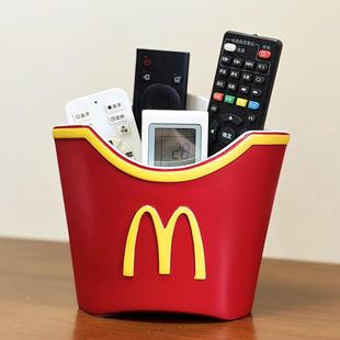 饰品盒子 创意遥控器收纳筒麦当劳周边搞怪客厅茶几卧室桌面艺术装