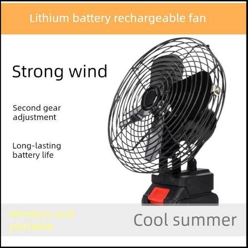 户外无线露营式钓鱼长寿命锂电池风扇纯铜高风双速可调便携式电风