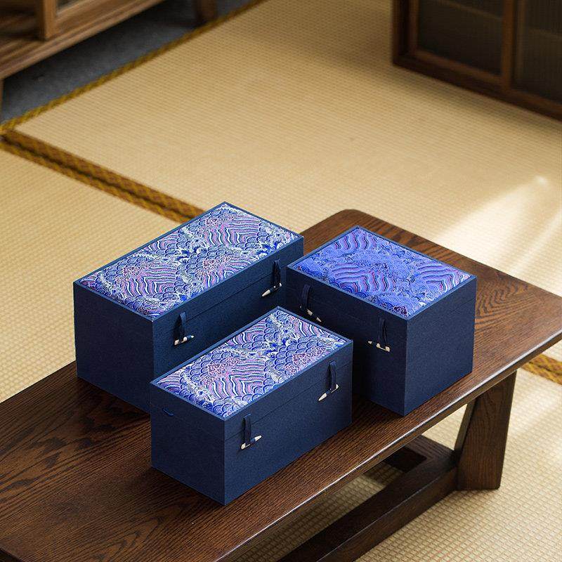 云锦布大花瓶包装盒工艺品摆饰大收纳盒1斤茶叶罐礼品盒定制印log,包装,竹包装盒,淘宝优惠券,粉丝福利购,淘宝优惠卷