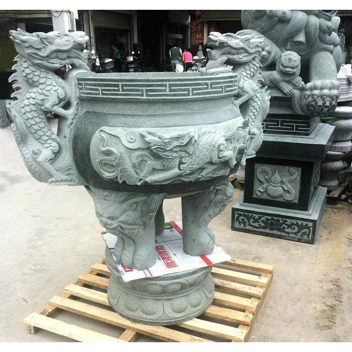50cm青石雕龙石雕香炉鼎寺庙供奉香炉烧香鼎惠安石雕祠堂大香炉,家居饰品,石雕,淘宝优惠券,粉丝福利购,淘宝优惠卷