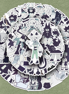 100张Fundamental Paper Education贴纸行为基准游戏周边防水装饰笔记本电脑滑板相册吉他水杯iPad行李箱贴纸