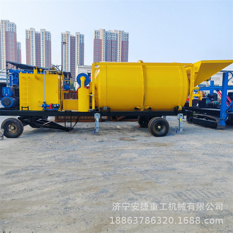 出料20t/h沥青拌合机 5方移动式混合料搅拌机 双层厚臂沥青搅拌罐