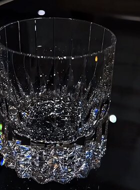 水晶玻璃杯高级感威士忌微醺酒杯